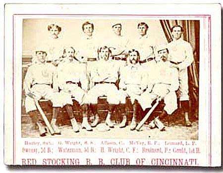 1869 Cincinnati Red Stockings CDV